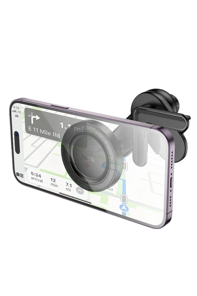 Hoco. H57 Show Araç CarPlay Ekranına Sabitlenen Manyetik Telefon Tutucu - Siyah - Resim 10