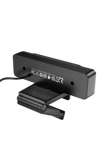 Hoco. D100 1080P 2MP Mikrofonlu USB Web Kamera - Siyah - Resim 4