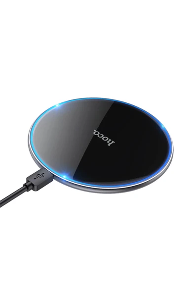 Hoco. CW6 Pro Easy 15W 1M Kablosuz Magsafe Şarj Cihazı - Siyah - Resim 2
