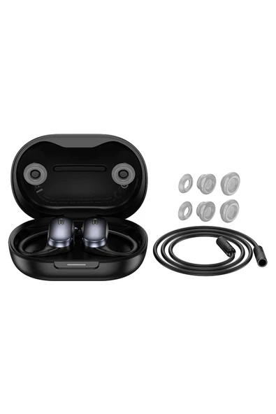 Hoco. EA7 Suerte Aktif Gürültü Önleyici Özellikli Bluetooth 5.4 Destekli Kablosuz TWS Kulaklık - Siyah - Resim 11