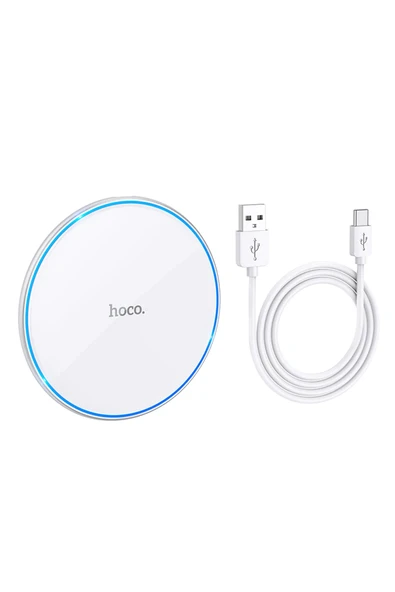 Hoco. CW6 Pro Easy 15W 1M Kablosuz Magsafe Şarj Cihazı - Beyaz - Resim 5