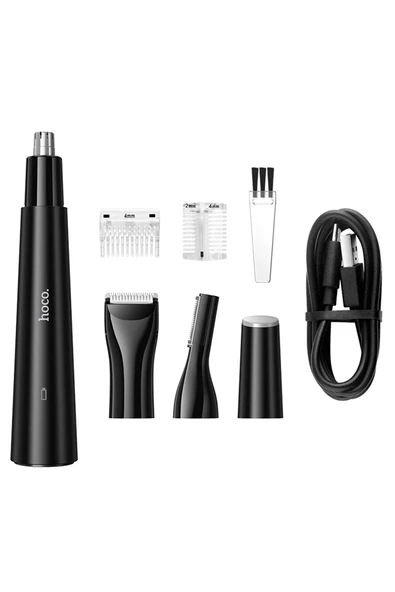 Hoco. HP37 3in1 Çok Fonksiyonlu Burun Kılı Düzeltme Aleti - Siyah - Resim 7