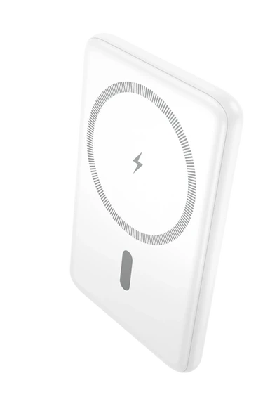 Hoco. J140A Tony 5.000 mAh PD 20W Ultra İnce Magsafe Powerbank - Beyaz - Resim 3