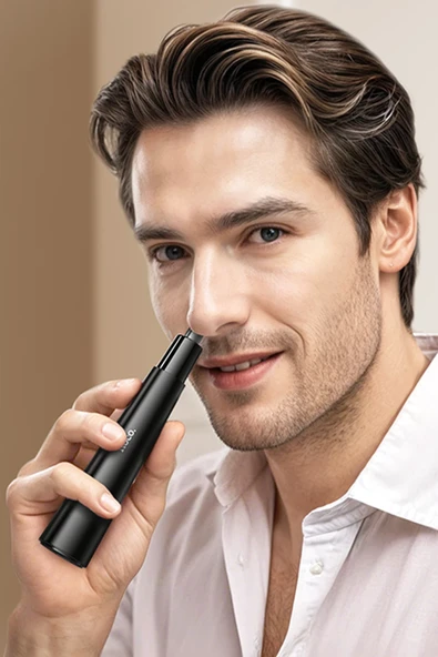 Hoco. HP37 3in1 Çok Fonksiyonlu Burun Kılı Düzeltme Aleti - Siyah - Resim 8