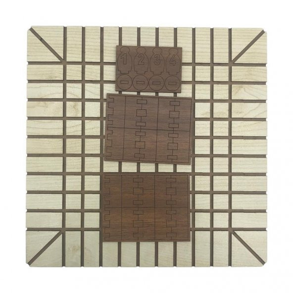 Farbu Oyuncak Ekoridor Ahşap Koridor Labirent Engel Ve Sıkıysa Engelle  Zeka ve Strateji Oyunu - 2