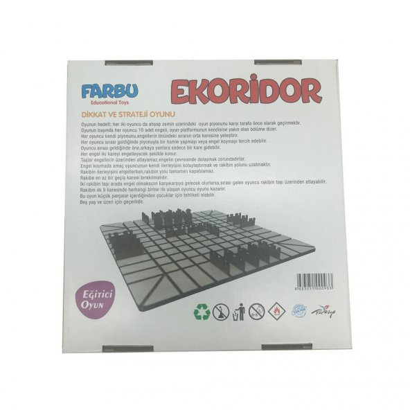 Farbu Oyuncak Ekoridor Ahşap Koridor Labirent Engel Ve Sıkıysa Engelle  Zeka ve Strateji Oyunu - 3