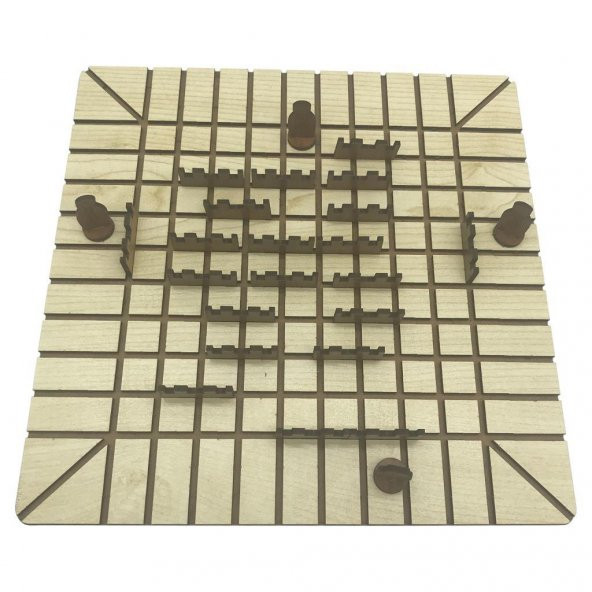 Farbu Oyuncak Ekoridor Ahşap Koridor Labirent Engel Ve Sıkıysa Engelle  Zeka ve Strateji Oyunu - 4