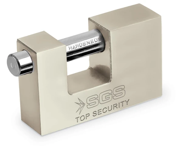 SGS 1365 Cam Kapı Kilidi Kayar Milli Saten Kaplama 70 mm - Resim 2