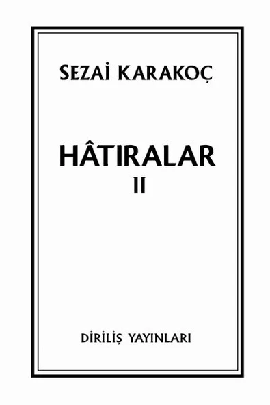 Hatıralar II ürün görseli