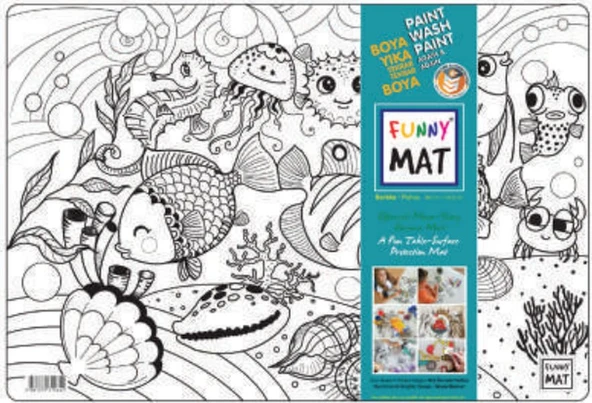 Funny Mat - Balıklar 33,5x48cm ürün görseli 1