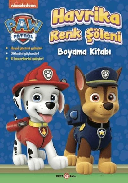 Paw Patrol Havrika Renk Şöleni Boyama Kitabı ürün görseli