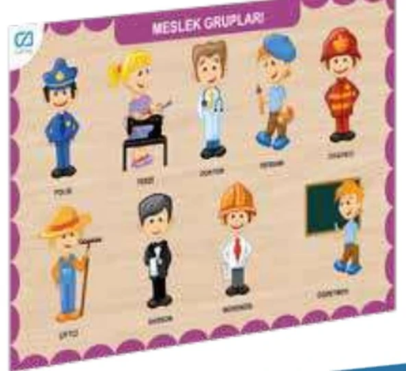 Ahşap Meslek Grupları Eğitici Set ürün görseli 1