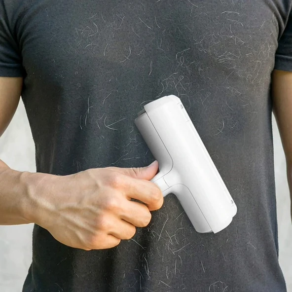 Hazneli Tüy Toplama Rulosu Evcil Hayvan - Elbise Kıl Tüy Toplayıcı - Tarak Hediyeli - Resim 3