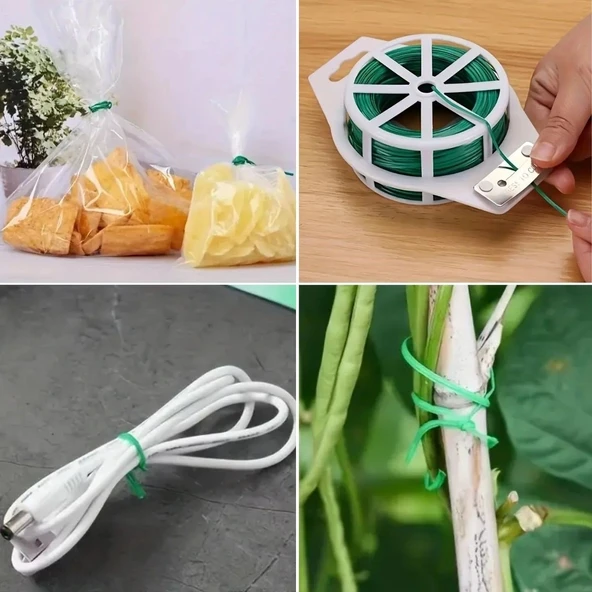 50 Metre Çok Amaçlı  Bitki Saksı Kablo Sabitleme Teli - Resim 5