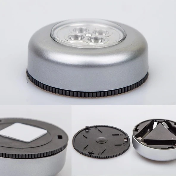 Gardrop - Çekmece - Dolap Köşe Aydınlatıcı Kablosuz  Pilli Led Spot Mutfak Lamba Stick - Resim 5