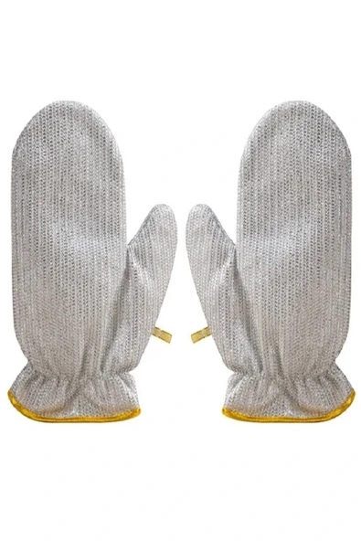 2li Telli Bulaşık Eldiveni Su Geçirmez Kir Sökücü Tava Tencere Ovma Mutfak Banyo Temizlik Eldiveni - Resim 3