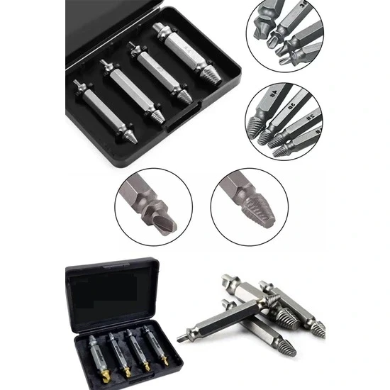 Hasar Görmüş Vida Çıkarıcı 4 Farklı Uç ürün görseli 1