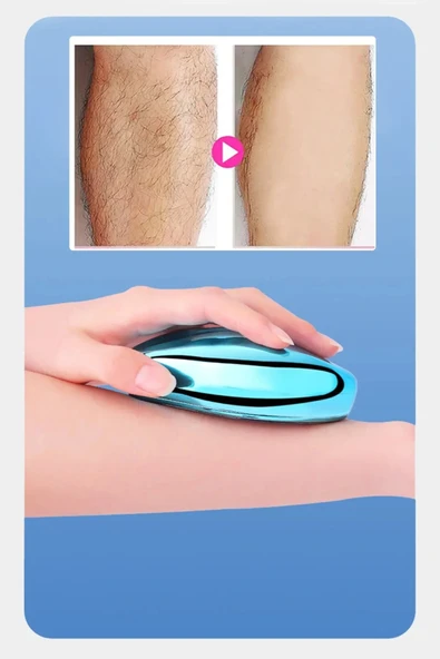 Kristal Epilatör Acısız Manuel Tüy Dökücü Epilatör Tüy Silgisi Epilasyon Aleti Kol Bacak Koltuk Altı - Resim 3