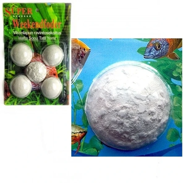 Haftasonu Tatil Yemi  - Akvaryum Balıkları İçin 5li Set ürün görseli