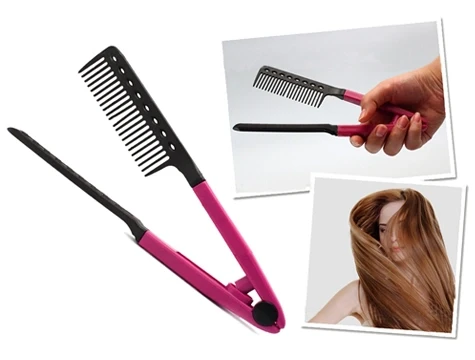 Saç Kabartma Düzleştirme Tarağı New Hair Comb - Resim 3