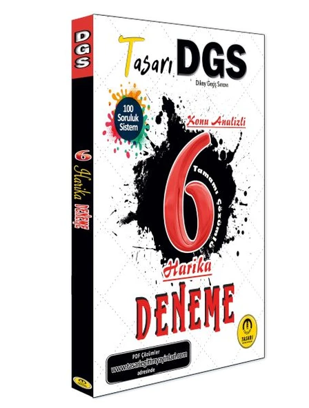 Tasarı Dgs Konu Analizli 6 Harika Çözümlü Deneme ürün görseli 1