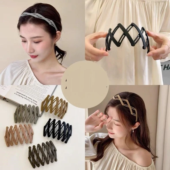 Portatif  Katlanabilir Saç Tacı Saç Tokası - Resim 2