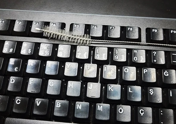 3 Lü Pratik Fırça  Esnek Bükülebilir Klavye Mouse Arası Temizlik Fırçası - Resim 2