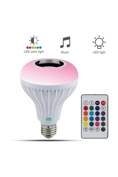 Kumandalı Bluetooth Disco Ampul Rgb - Resim 4