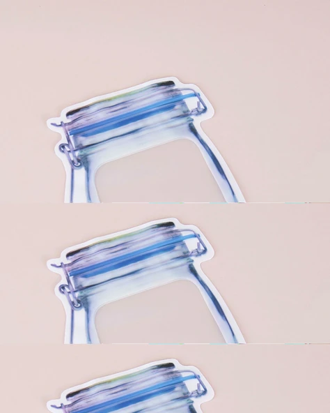 Kavanoz Görünümlü Kilitli Saklama Poşeti 620 Ml (1 Adet ) ürün görseli 1