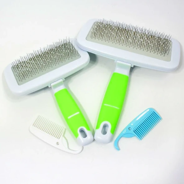 Evcil Hayvanlar İçin Telli Fırça  Ve Tarak Seti - Resim 2