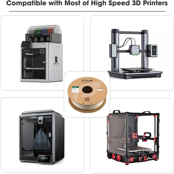 Esun Pla-Hs Beyaz Filament 1.75mm 1Kg - Yüksek Hız Uyumlu Pla+ - Resim 4