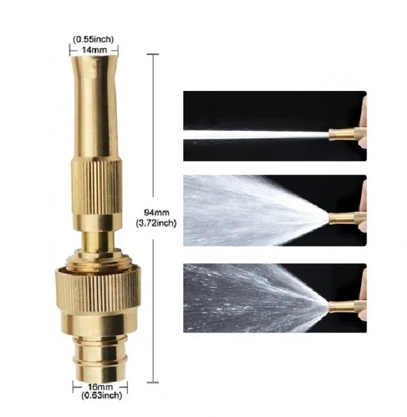 Kelepçeli Hortum Tazyik Aparatı -bahçe Araç Balkon Yıkama Aparatı - Resim 2