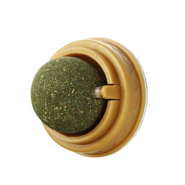 Duvara Yapışan Dönen Kedi Nanesi Cat Oyun Topu Doğal Kedi Oyuncağı - Resim 5