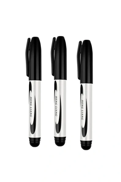 3 Adet Siyah Koli Kalemi - Çuval- Tahta Kalemi - Resim 3