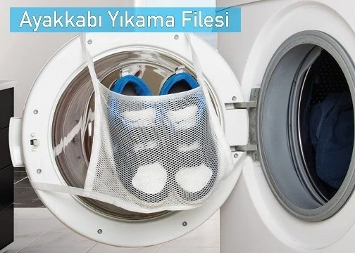 Hassas Çamaşır - Ayakkabı Yıkama Filesi Kapak Bağlamalı 35 X 20 Cm ürün görseli 1