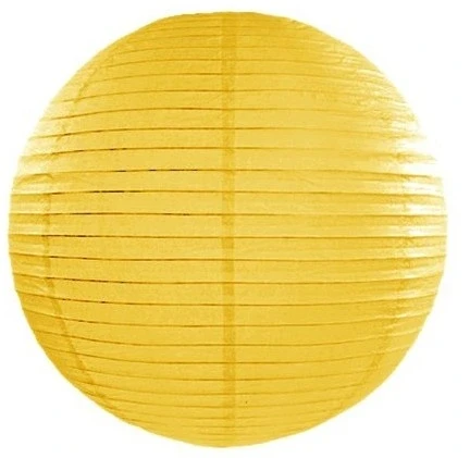 Dekoratif Çin Feneri - Kağıt Lamba - Sarı - Resim 3