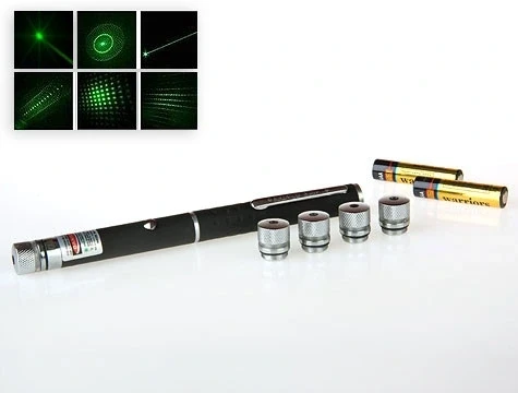 Yeşil Lazer Pointer 50 Mw 15 Km Etkili (5 Başlıklı) - Resim 3