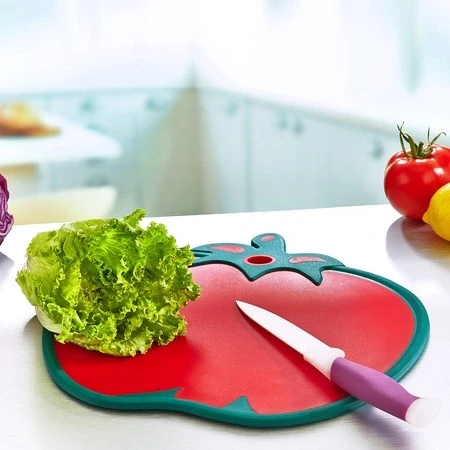 Domates Figürlü Kaydırmaz Kesme Tahtası Doğrama Panosu - Resim 4