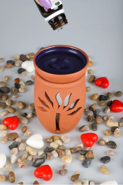 Hayat Ağacı El Yapımı Çömlek Buhurdanlık Tütsülük - 4