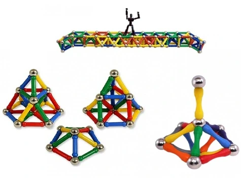 Magnastix 111 Parça Manyetik Lego Seti - Resim 3