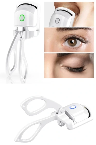 Silikon Uçlu Elektrikli Kirpik Kıvırıcı 2 Sıcaklık Modlu Usb Şarjlı Kolay Rimel Kirpik Bigudisi ürün görseli