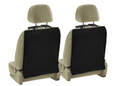 Araba Koltuk Arkası Koruyucu 2 Li Kılıf - Siyah - Resim 5