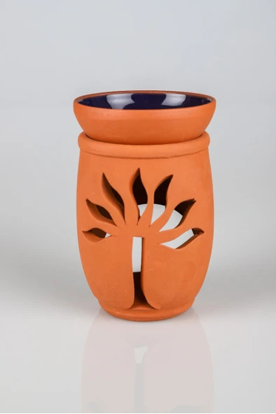 Hayat Ağacı El Yapımı Çömlek Buhurdanlık Tütsülük - 5