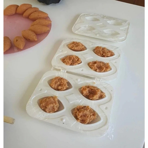 Pratik İçli Köfte - Dolgulu Kurabiye Yapma Aparatı 3 Parça - Resim 5