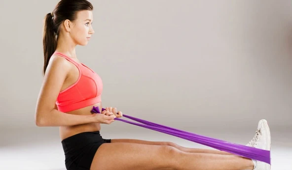 Pilates Seti - Top - Pompa - Bant - Resim 3