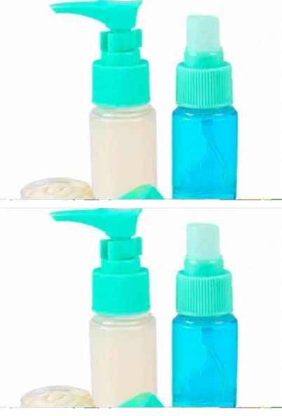 Parfüm Şişesi - Kozmetik Şişesi - 5li Seyahat Doldurulabilir Kozmetik Seti - Resim 2