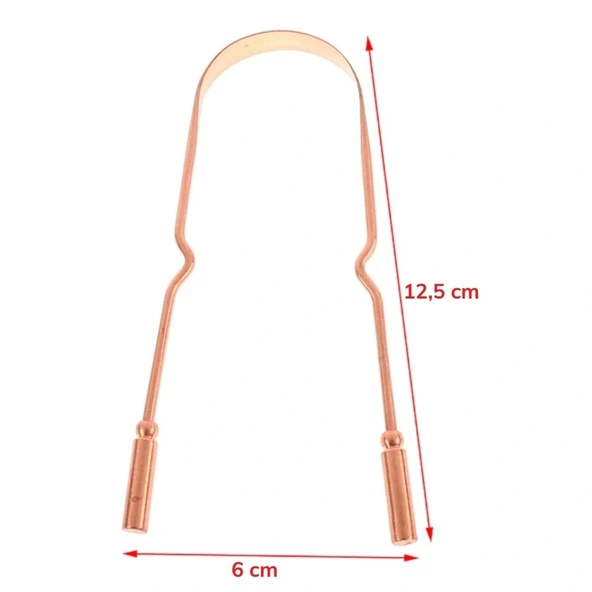 Dil Plağı Temizleme Aparatı - Dil Bakır Oil Pulling - Resim 4