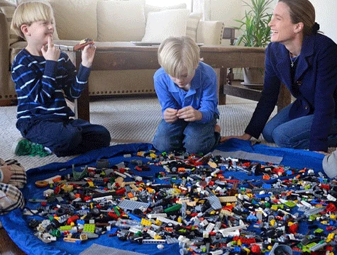 Taşınabilir Büyük Oyuncak Hurcu - Mavi ürün görseli