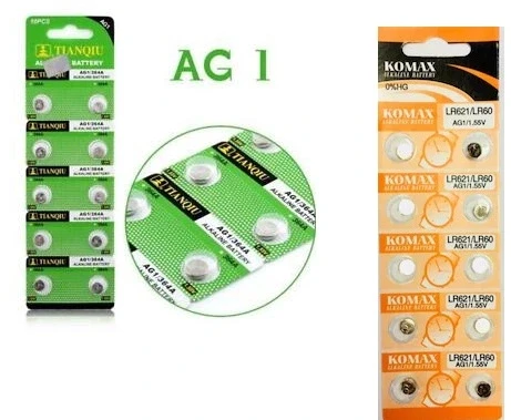 Buton Pil - Saat Lazer Hesap Makinesi Pili 10lu Paket  Ag1 Lr621/lr60 1.55v ürün görseli