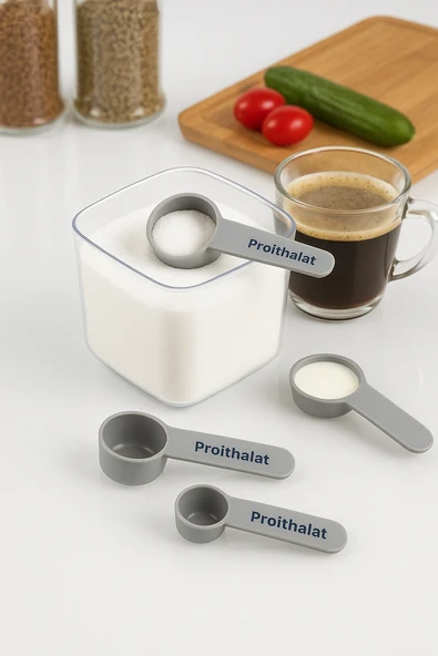 Ölçü Kaşığı Şeker Kahve Un Erzak Ölçü Kaşığı - 3 Lü Ölçü Kaşığı - Resim 5